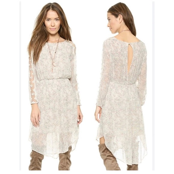 Free People Charlotte Floral Chiffon Midi Dress - Picture 2 of 12